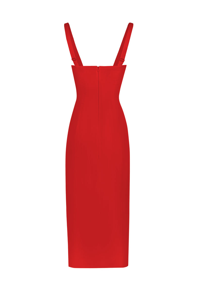 STATNAIA l Classic off white dress with a corset inside