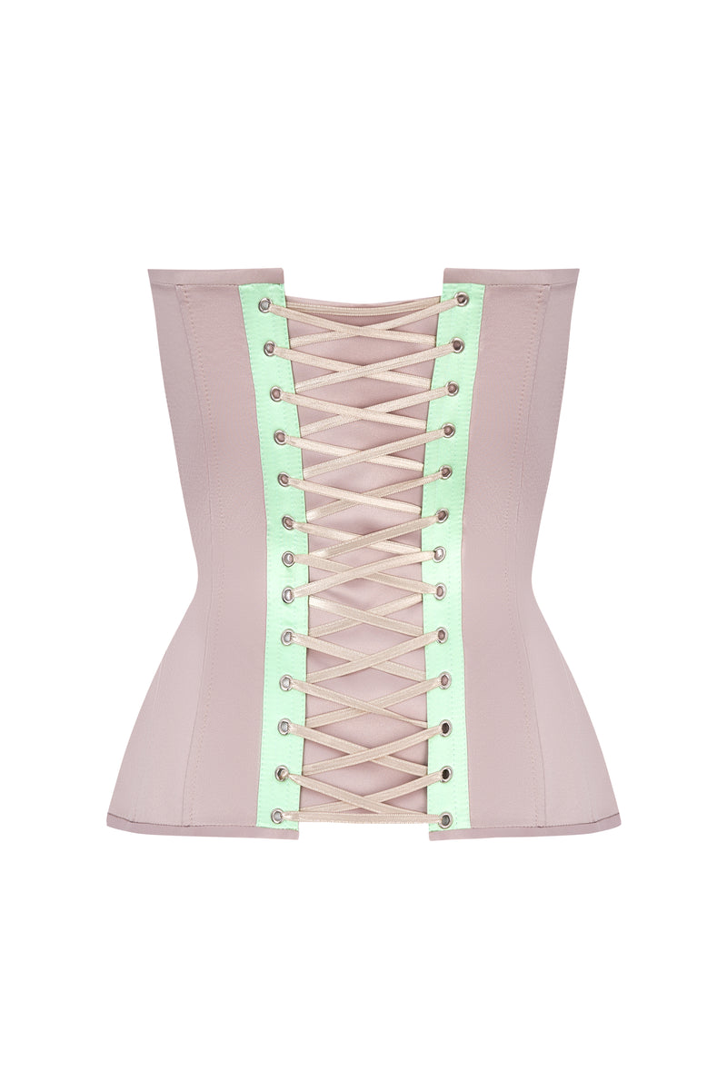 BUSTIER SET KNIT C/D （MINT） STATNAIA-