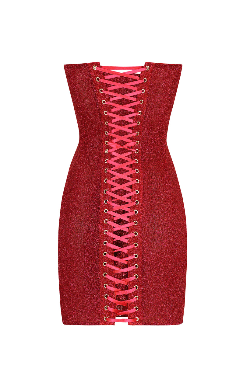 Brilliance drop Shiny red dress - STATNAIA Brilliance drop Shiny red dress - STATNAIA