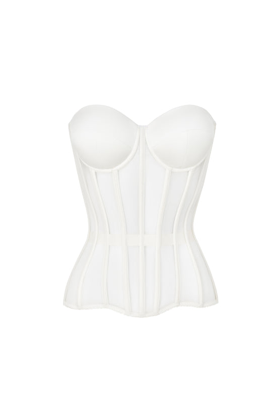 Off white corset with cups