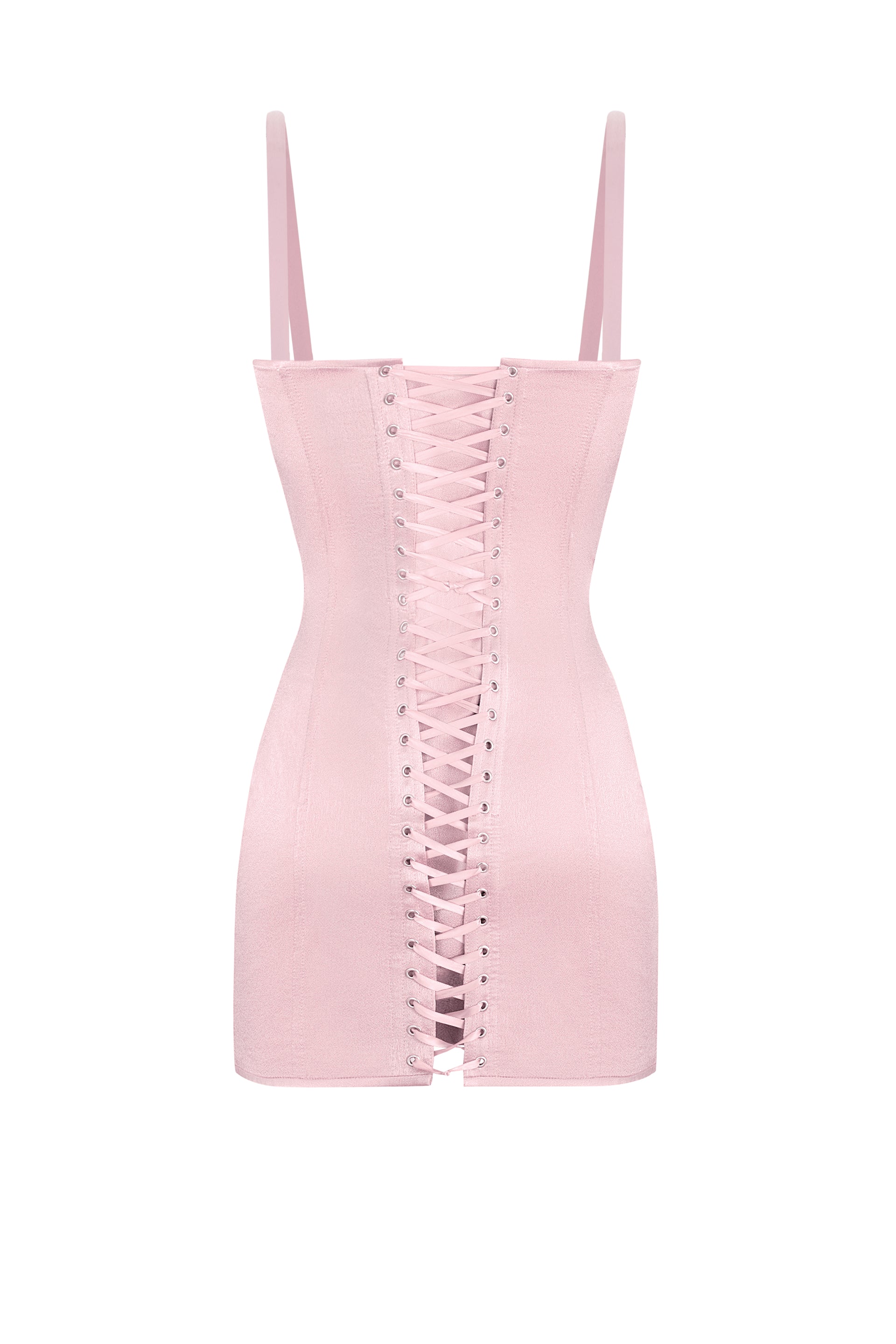 Light pink corset dress with transparent sides - STATNAIA Light pink corset dress with transparent sides - STATNAIA