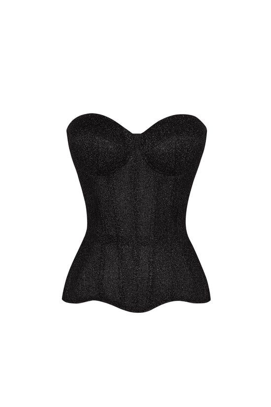 Brilliance drop Black corset