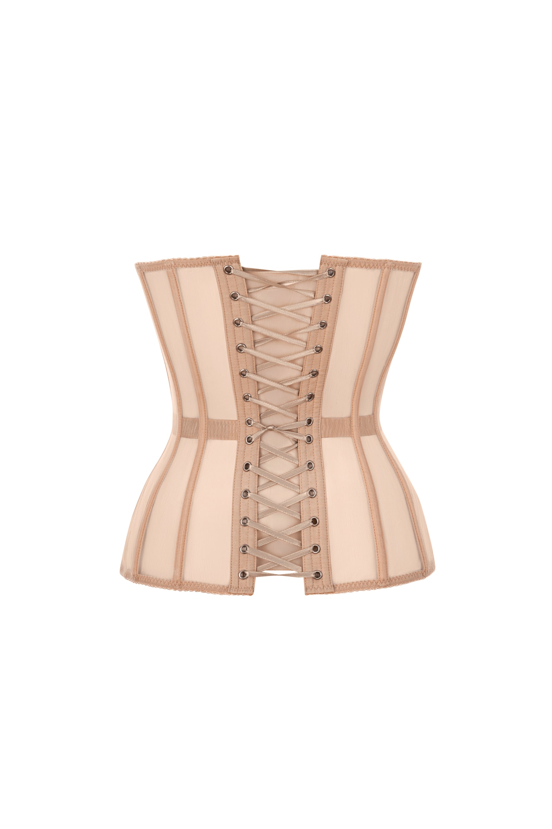 Beige corset without cups