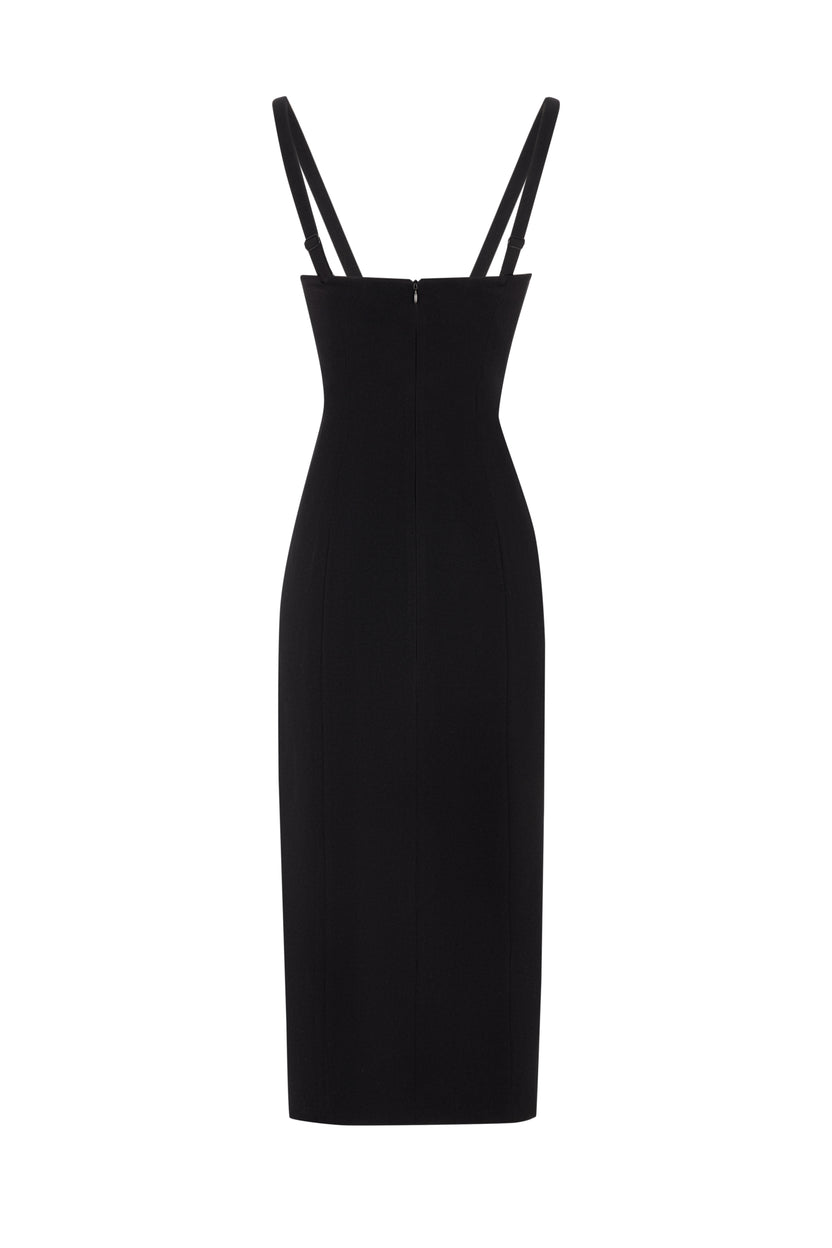 Stavia Corset Dress - Black