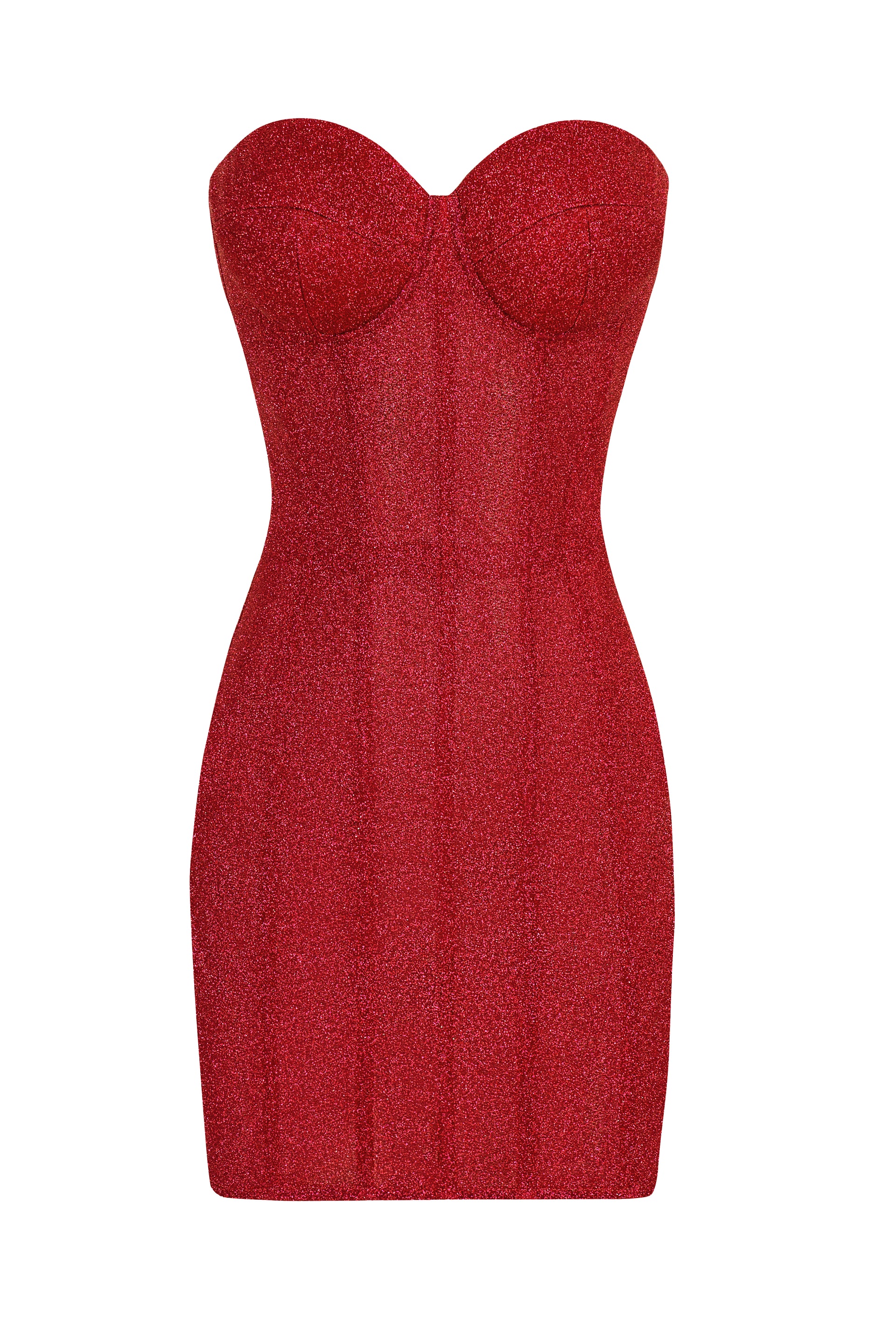 Блискуча червона сукня