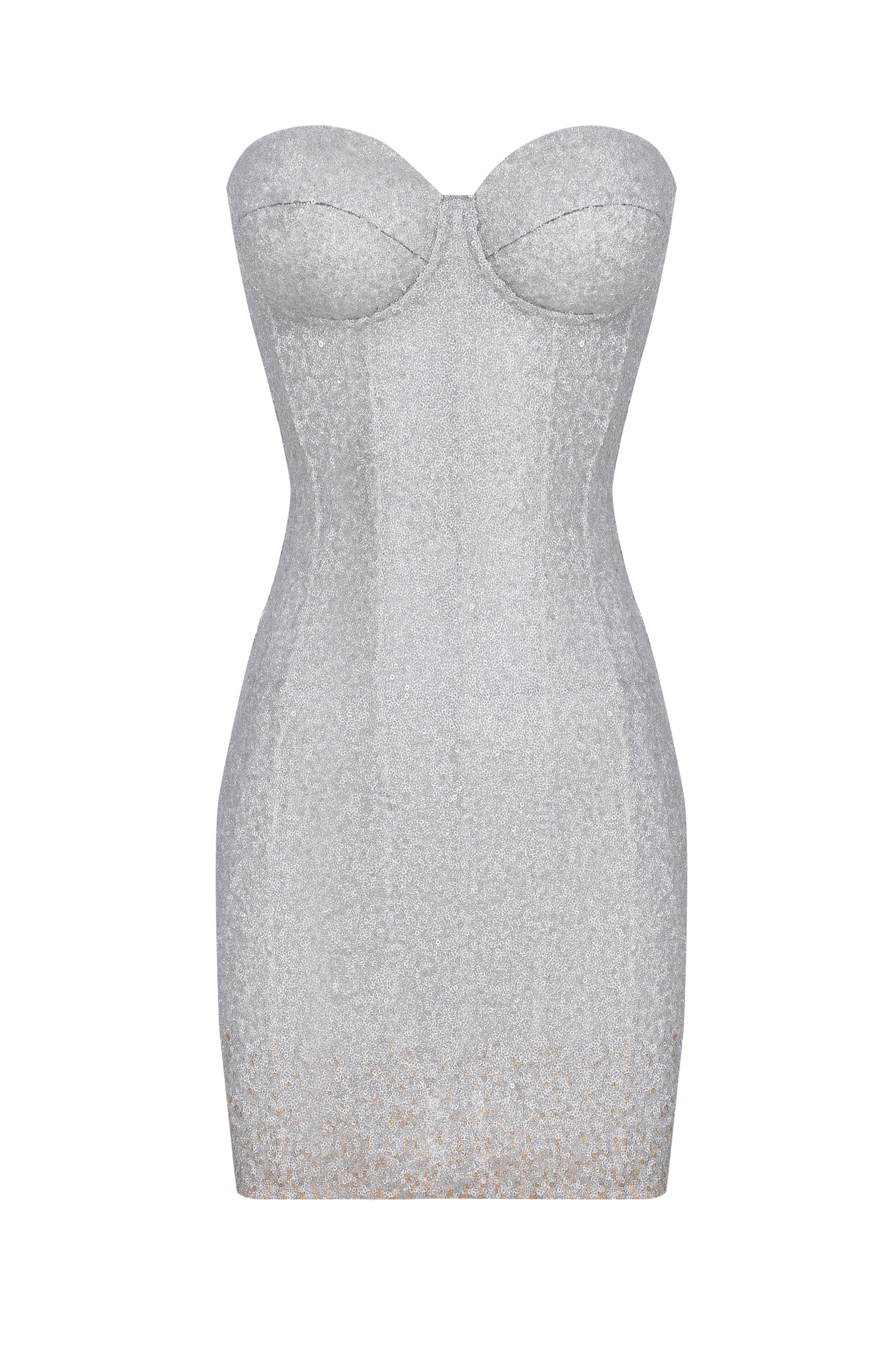 Silver sequined dress - STATNAIA Silver sequined dress - STATNAIA