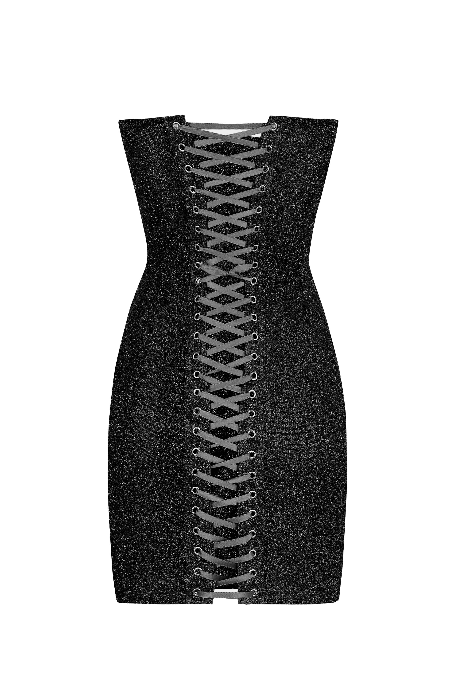 Brilliance drop Shiny black dress - STATNAIA Brilliance drop Shiny black dress - STATNAIA