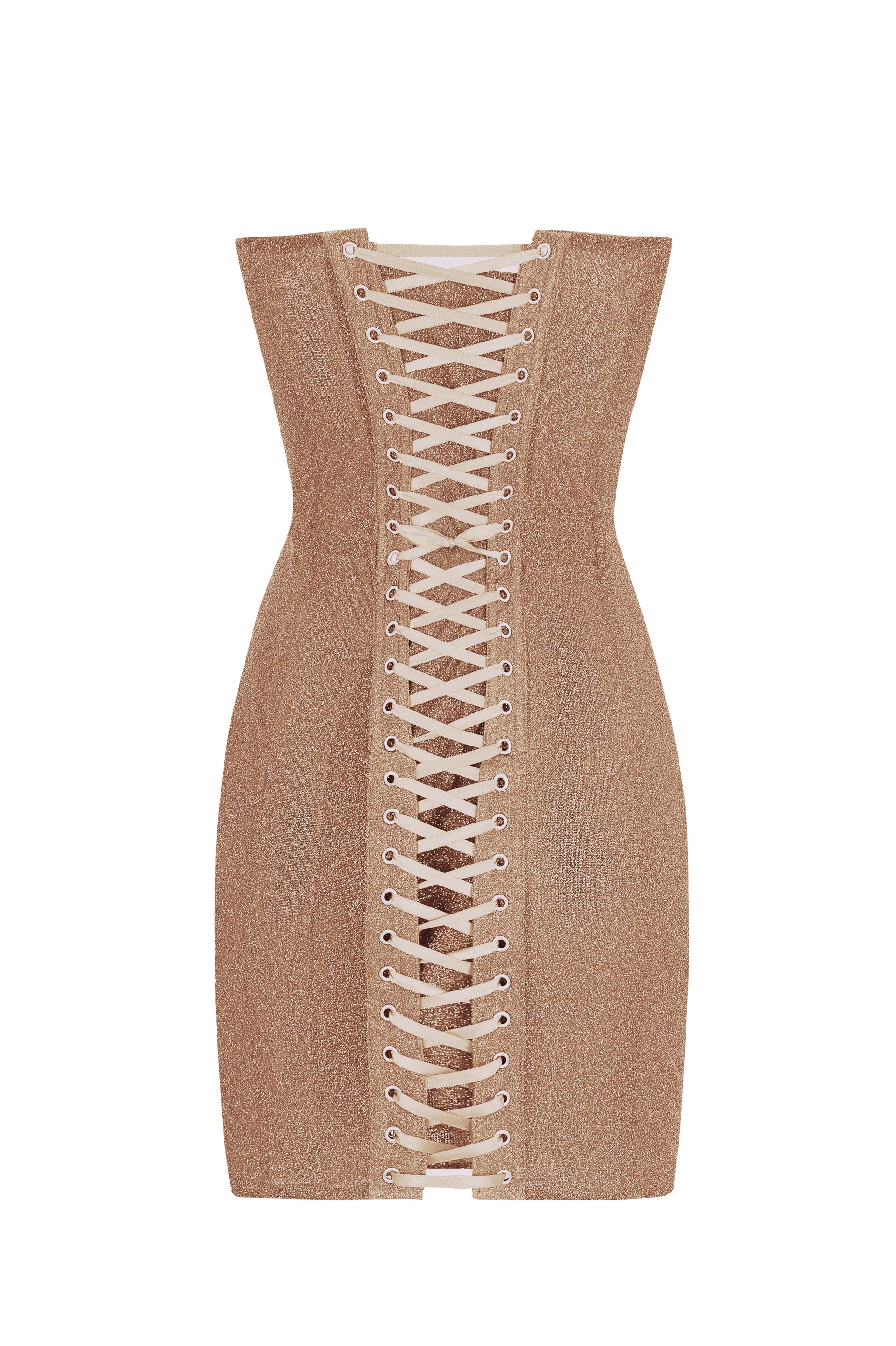 Brilliance drop Shiny bronze dress - STATNAIA Brilliance drop Shiny bronze dress - STATNAIA