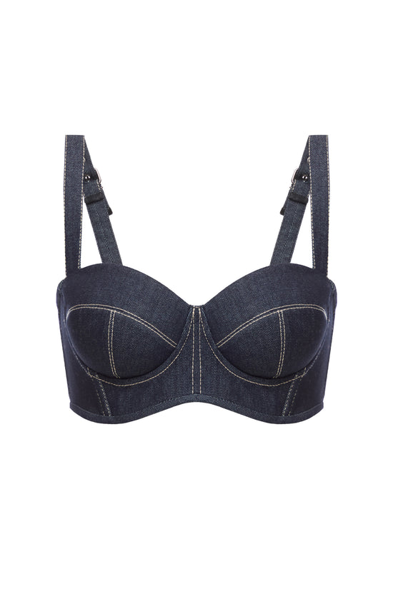 Bittersweet drop. Denim top