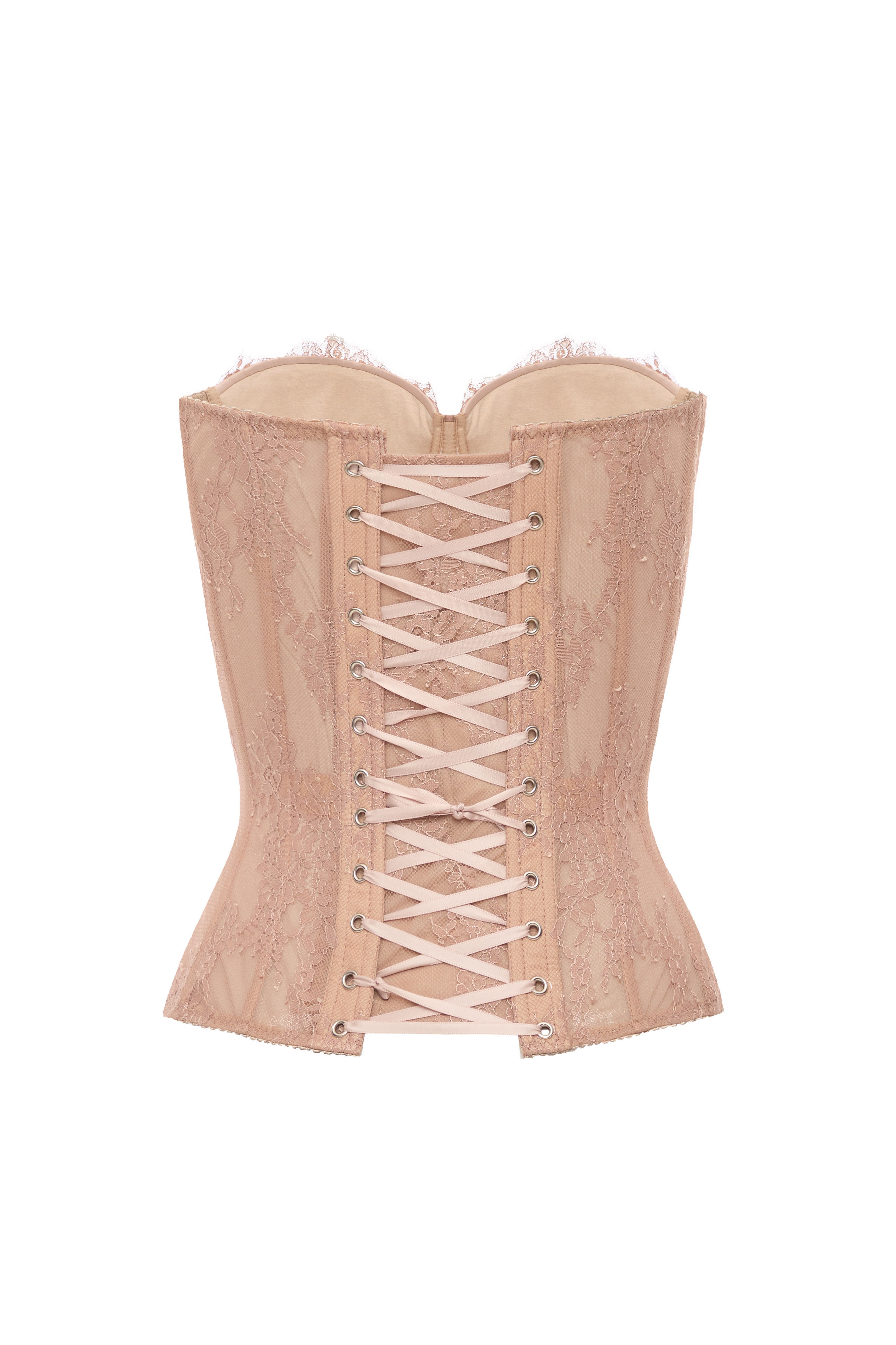 トップス eaphi RIB KNIT BUSTIER beige eaphi RIB KNIT BUSTIER beige
