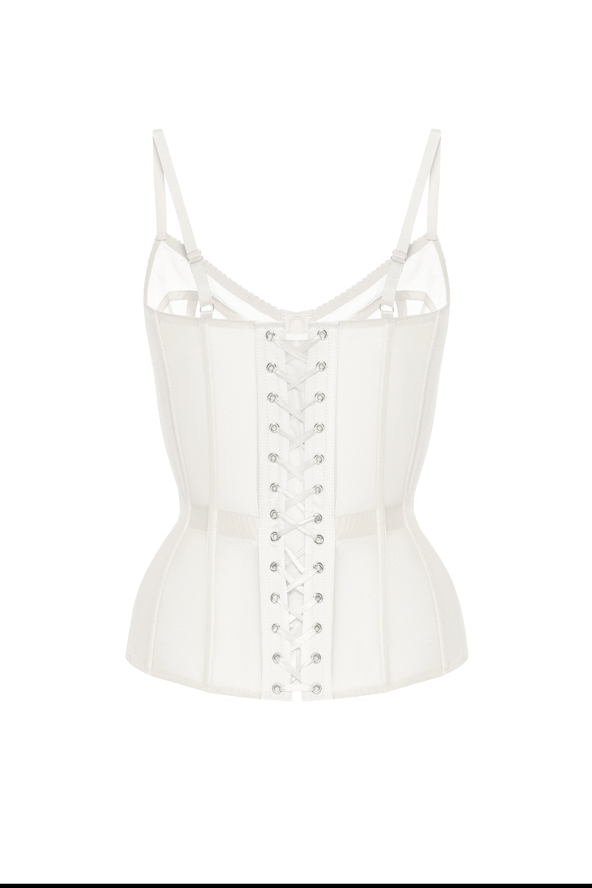 Off white corset with transparent cups