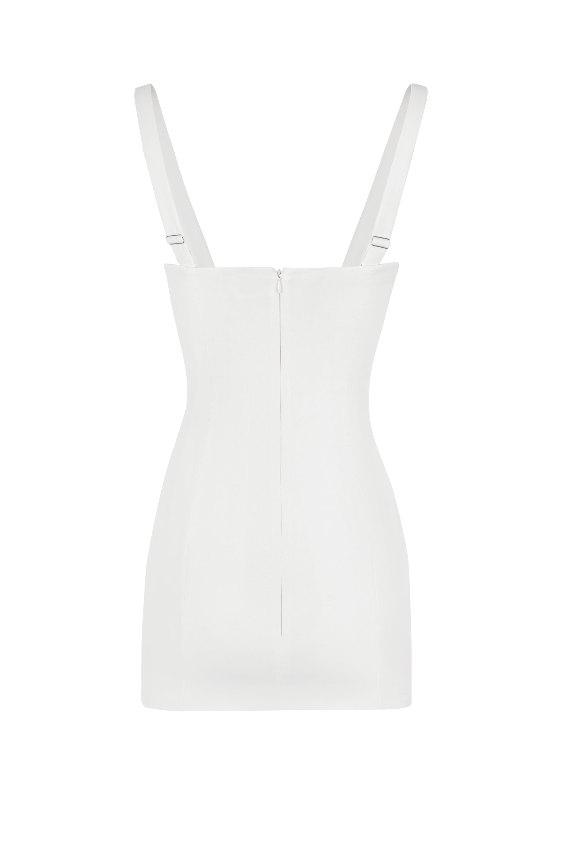 STATNAIA l Classic mini off white dress with a corset inside STATNAIA l Classic mini off white dress with a corset inside